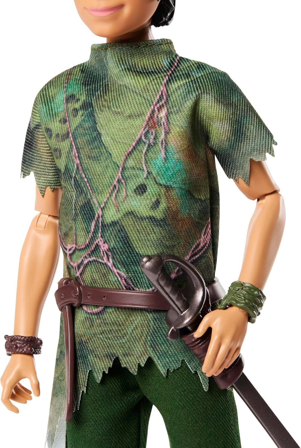DISNEY Peter Pan und Wendy – bewegliche Figuren mit typischen Kostümen und abnehmbaren Accessoires, Hose aus weichem Material, zum Nachspielen von Lieblingsszenen oder zum kreativen Spielen, für Kinder ab 3 Jahren, HNY36