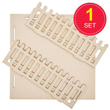 Baker Ross FN256 Mini-Garten-Puppenhaus aus Holz – 1 Packung Kinder-Puppenhaus-Set, Bastelset