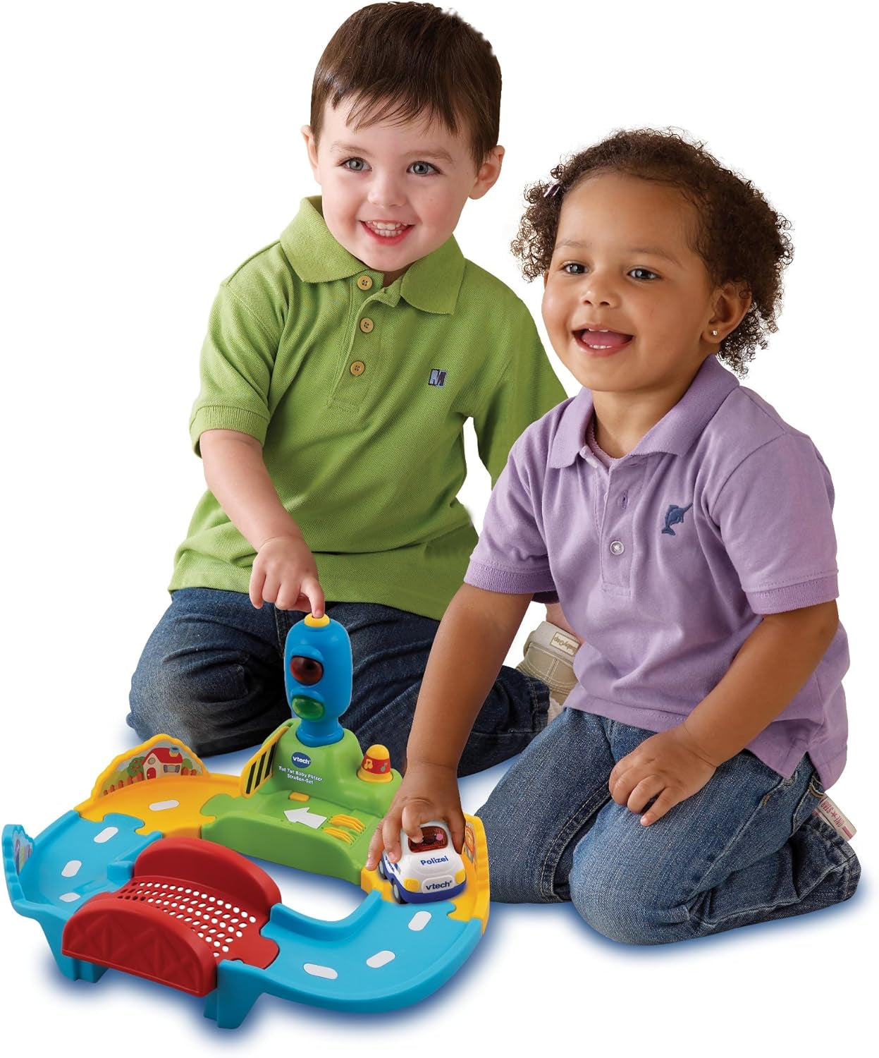 Baby 80-127804 – TUT TUT Baby Speedster – Straßenset & 80-517004 TUT TUT Baby Speedster Krankenwagenspielzeug für Kinder, mehrfarbig Bebe Toys Naty Shop