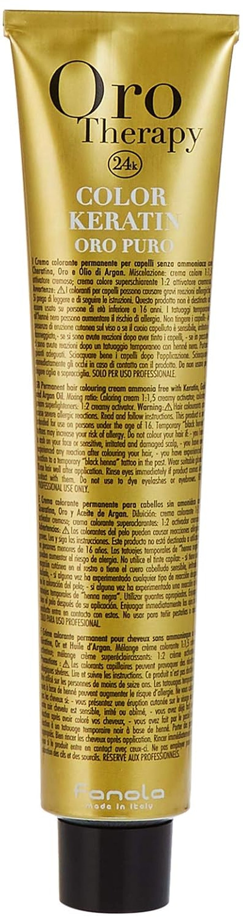 Fanola Oro Therapy Color Keratin 5.0 100 ml Haarfärbemittel Naty Shop 11 Super Blond Platinum
