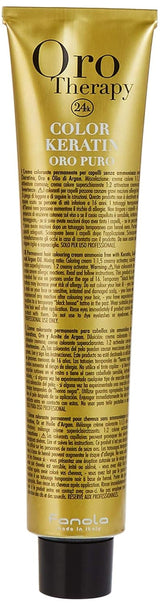 Fanola Oro Therapy Color Keratin 5.0 100 ml Haarfärbemittel Naty Shop 11 Super Blond Platinum