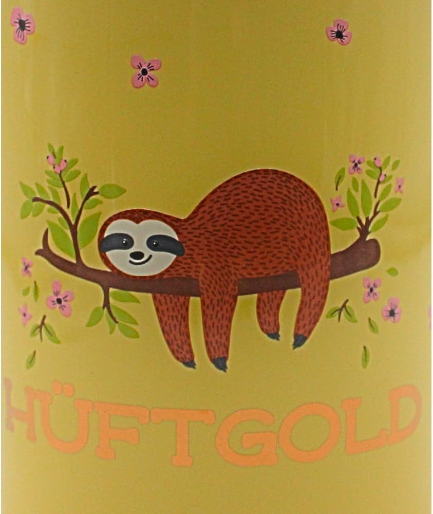 Dekohelden24 Edle Keramik-Aufbewahrungsbox/Kaffee/Frischware/Keks Hüftgold. Der Grund: Faulheit. Maße: H/Ø 15,6 x 11 cm. Aufbewahrungsboxen für Lebensmittel von Naty Shop