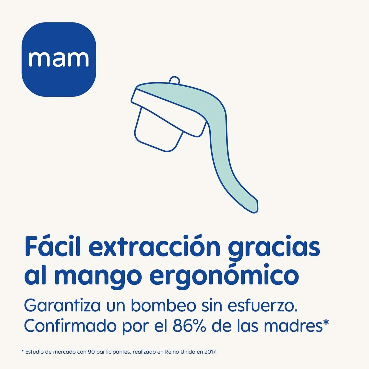MAM Handmilchpumpe E102 – Milchpumpe für Muttermilch, bequem und effizient. Zubehör Essen und Stillen Bebe Naty Shop