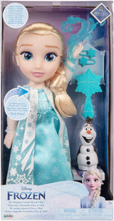 Disney Die Eiskönigin – Frozen – Singende ELSA-Puppe 35 cm, singend „Let It Go“, inklusive Zubehör für zusätzlichen Spielspaß, perfekt für Mädchen ab 3 Jahren, 225306, Türkis