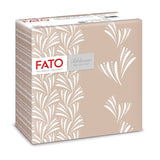 Fato - Trockenpapierservietten, Airlaid, Textileffekt, Packung mit 50 Servietten, 40X40 gefaltet im 4er-Format, Tropicana Decor