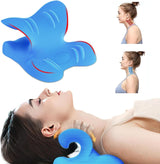 Nackenstrecker 2.0, Cloudy Neck Lefaya Nackenstrecker, orthopädischer Testsieger, Nackenstrecker zur Linderung von Nackenschmerzen, Premium-Nackenbuckel, Nackenwolke korrigiert die Körperhaltung (blau). Orthopädische Nackenkissen von Naty Shop. Standardtitel