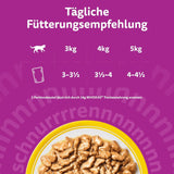 Whiskas 7+ Nassfutter für Katzen, Auswahl an Geflügel in Sauce, 24 x 85 g (2 Packungen) – hochwertiges Nassfutter ab 7 Jahren in 48 Portionsbeuteln