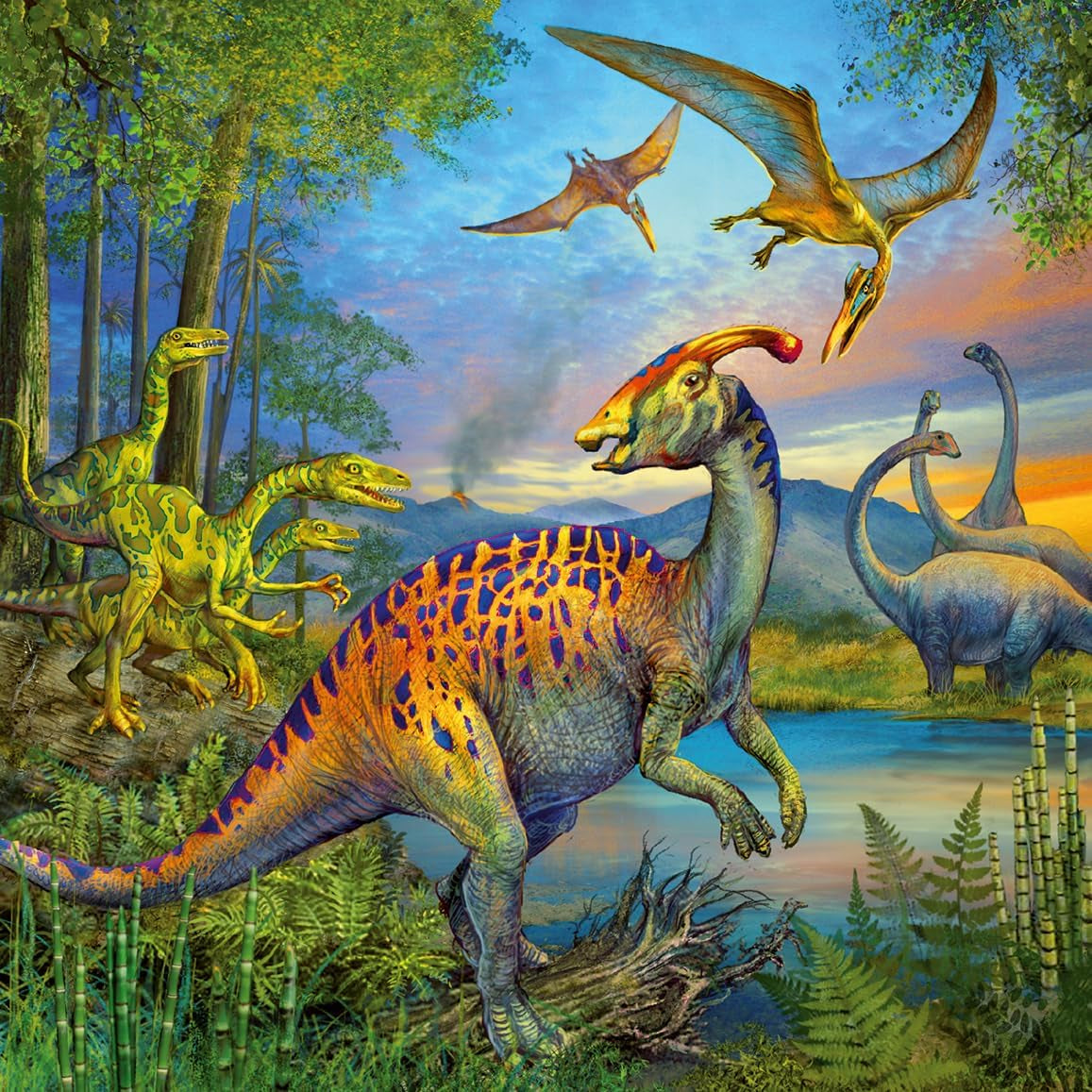 Ravensburger Kinderpuzzle – 09317 Die Faszination der Dinosaurier – 3X49 Teile Puzzle für Kinder ab 5 Jahren Puzzle Naty Shop