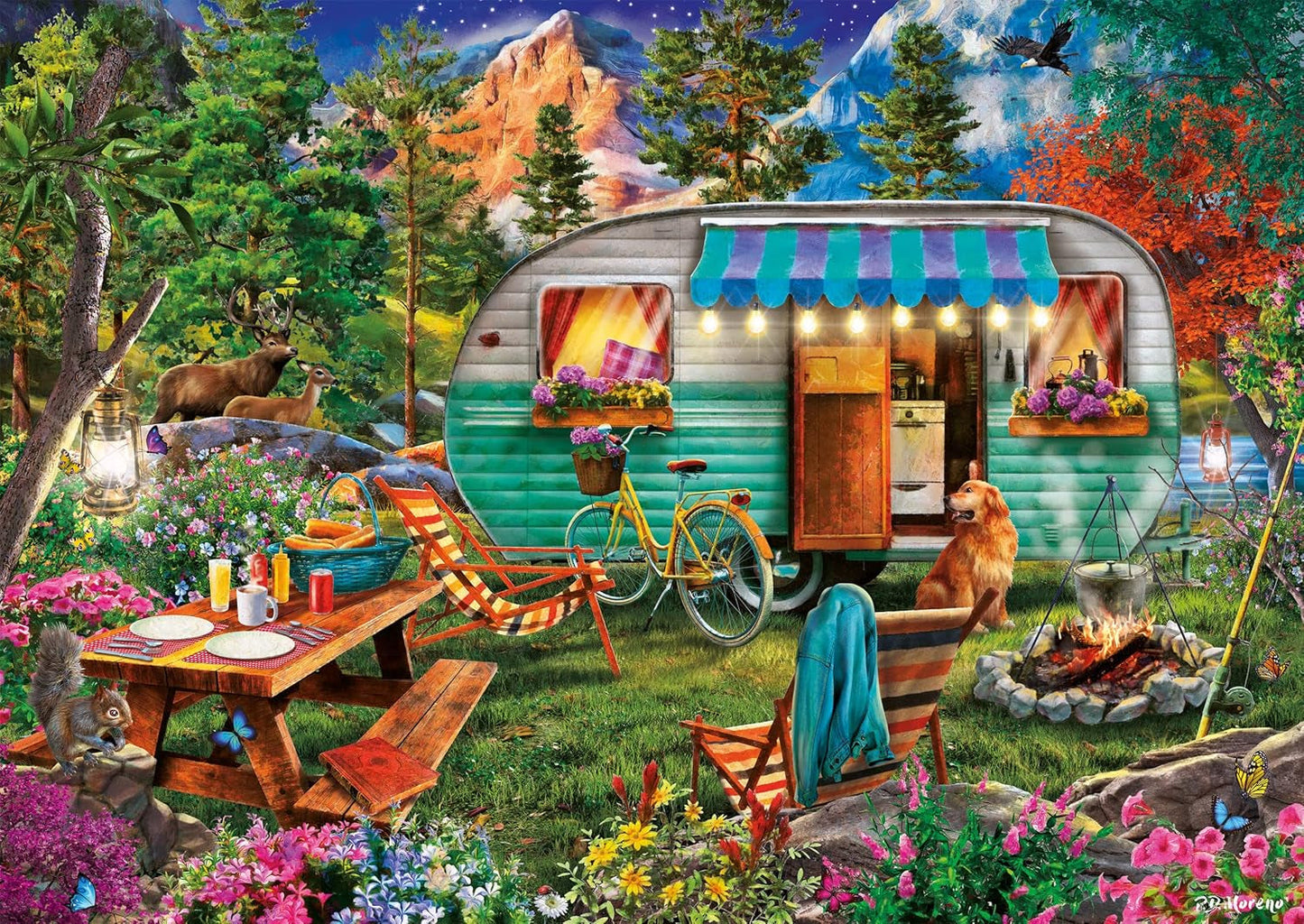 Schmidt Spiele 57379 Camper Romance, Puzzle 500 Teile Puzzle Naty Shop