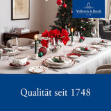 Villeroy & Boch - Toy's Delight Frühstücksset für 2, Lokomotiven-Design, 6-teilig, bunt, Weihnachten, Geschirrset mit Tellern, Tassen und Schüsseln zum Frühstück, Weihnachtsgeschirr, Premium-Porzellan