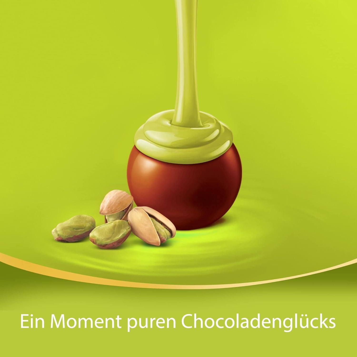Lindt LINDOR Schokolade mit Pistazien | 1 kg wiederverschließbarer Beutel | ca. 80 Milchschokoladenkugeln mit zartschmelzender Pistaziencremefüllung | Großpackung, Pralinengeschenk