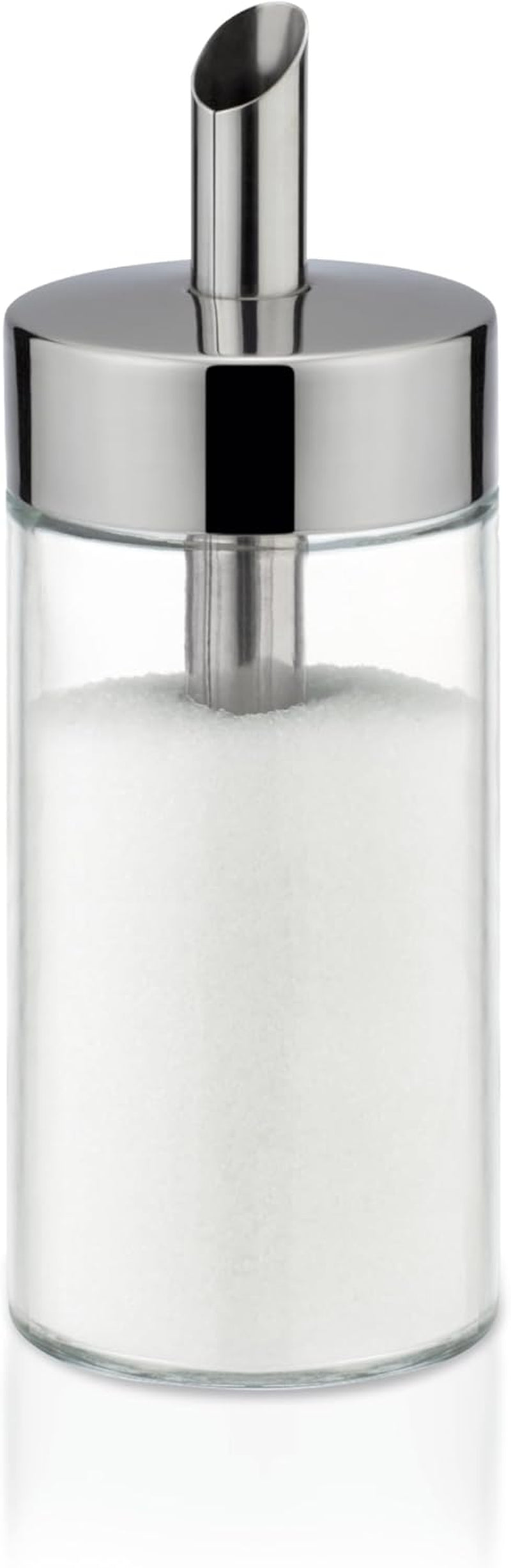 Tescoma Glasstreuer, gebürsteter Edelstahl, ideal für weißen/braunen Zucker, 225 ml