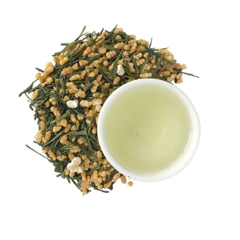 Grüner Tee Umami Bio Genmaicha aus japanischen Kulturen, 100g - Teeblätter mit gebratenem Reis -