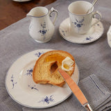 Villeroy & Boch Vieux Luxembourg Milchbecher, 300 ml, Premium Porzellan, Weiß/Blau, 1023410760, Mehrfarbig