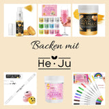 He-Ju Metallic Gold Flüssige Lebensmittelfarbe 25 ml, essbarer Glitzer für Getränke und Lebensmittel (Metallic Gold, 25 ml)