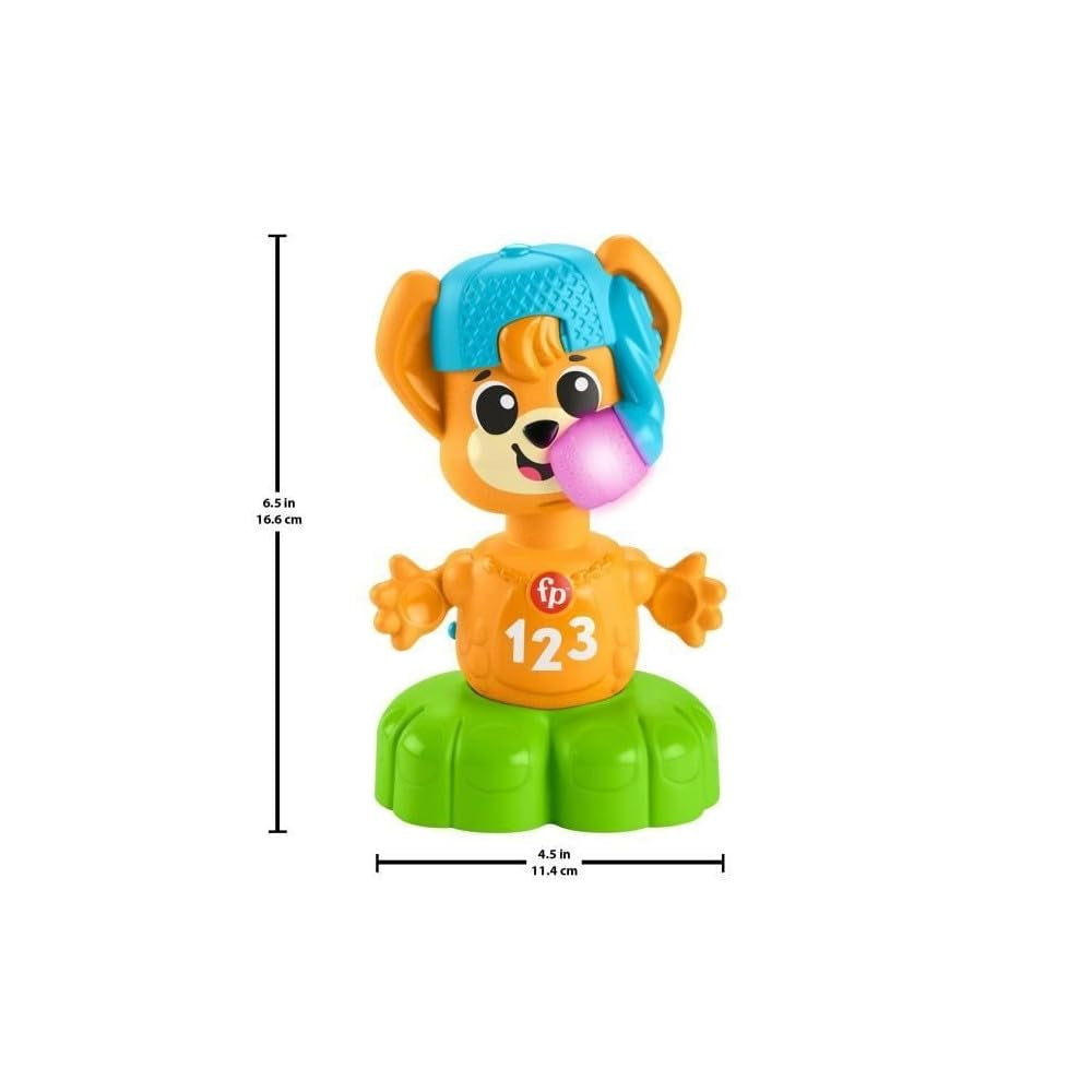 Fisher-Price Sync Squad Fuchs-Thekenspielzeug, Spielzeug für Babys und Kleinkinder mit Musik und interaktiven Lichtern, ab 9 Monaten, französische Version, HYK94 Jucarii Bebe Naty Shop