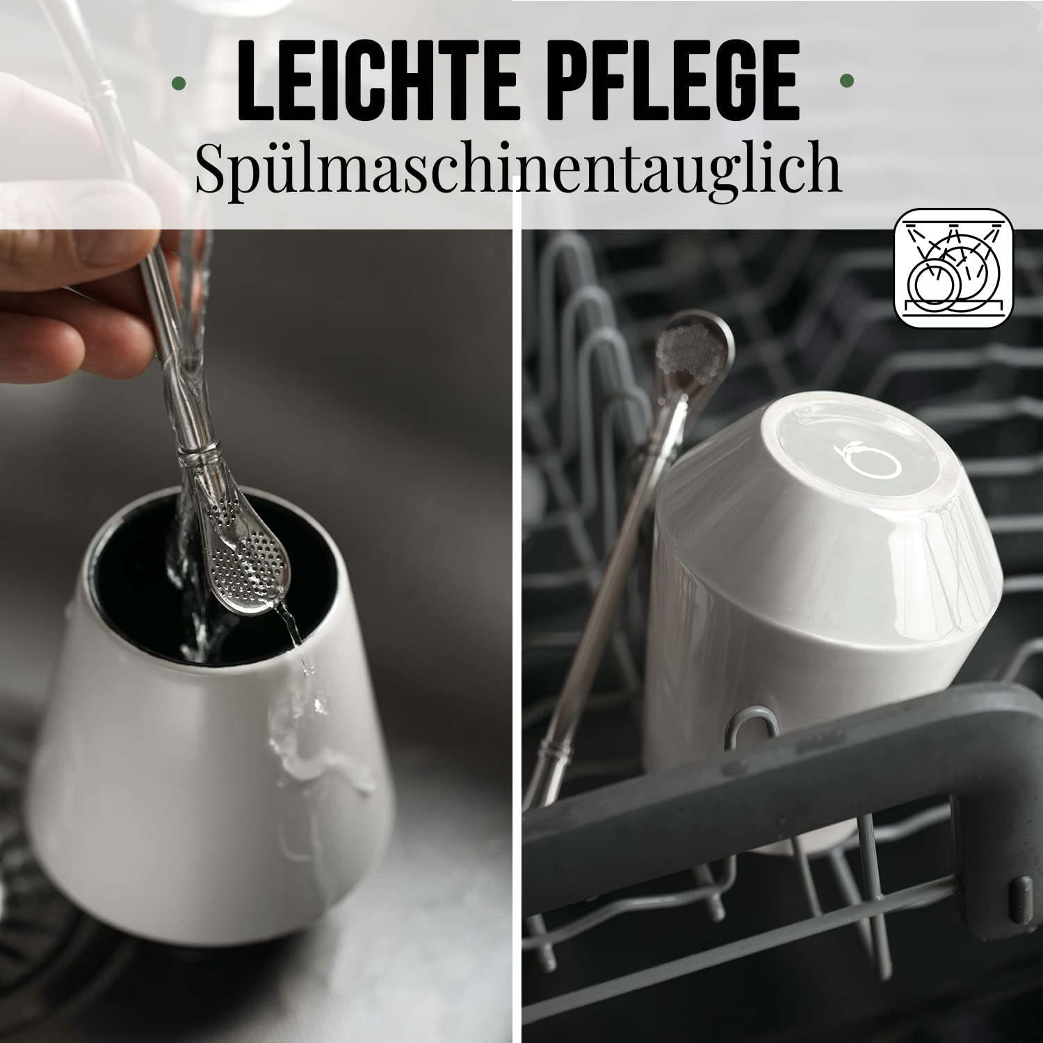 ORIGEENS MATE-TEE-SET Mit portugiesischer Mate-Tasse, Bombilla und BIO-Yerba-Mate-Tee – Originelles Geschenkset