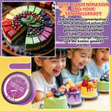 Lebensmittelfarbpulver – 4 Farben Lebensmittelfarbe, konzentrierte Lebensmittelfarbe, Rot, Grün, Blau, Lila, Lebensmittelfarbe zum Dekorieren von Kuchen, Backen, Zuckerguss, Dessert, Kochen – 5 g