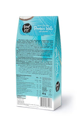Zuckerfreie Kokospralinen mit Mandeln, Feel FIT, ohne Zuckerzusatz, 17 % Protein, 63 g