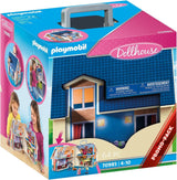 Puppenhaus 70985, zusammenklappbares Puppenhaus mit Griff, Spielzeug für Kinder ab 4 Jahren und Puppenhaus 70209, Jugendzimmer mit Mädchenfigur und Zubehör, ab 4 Jahren