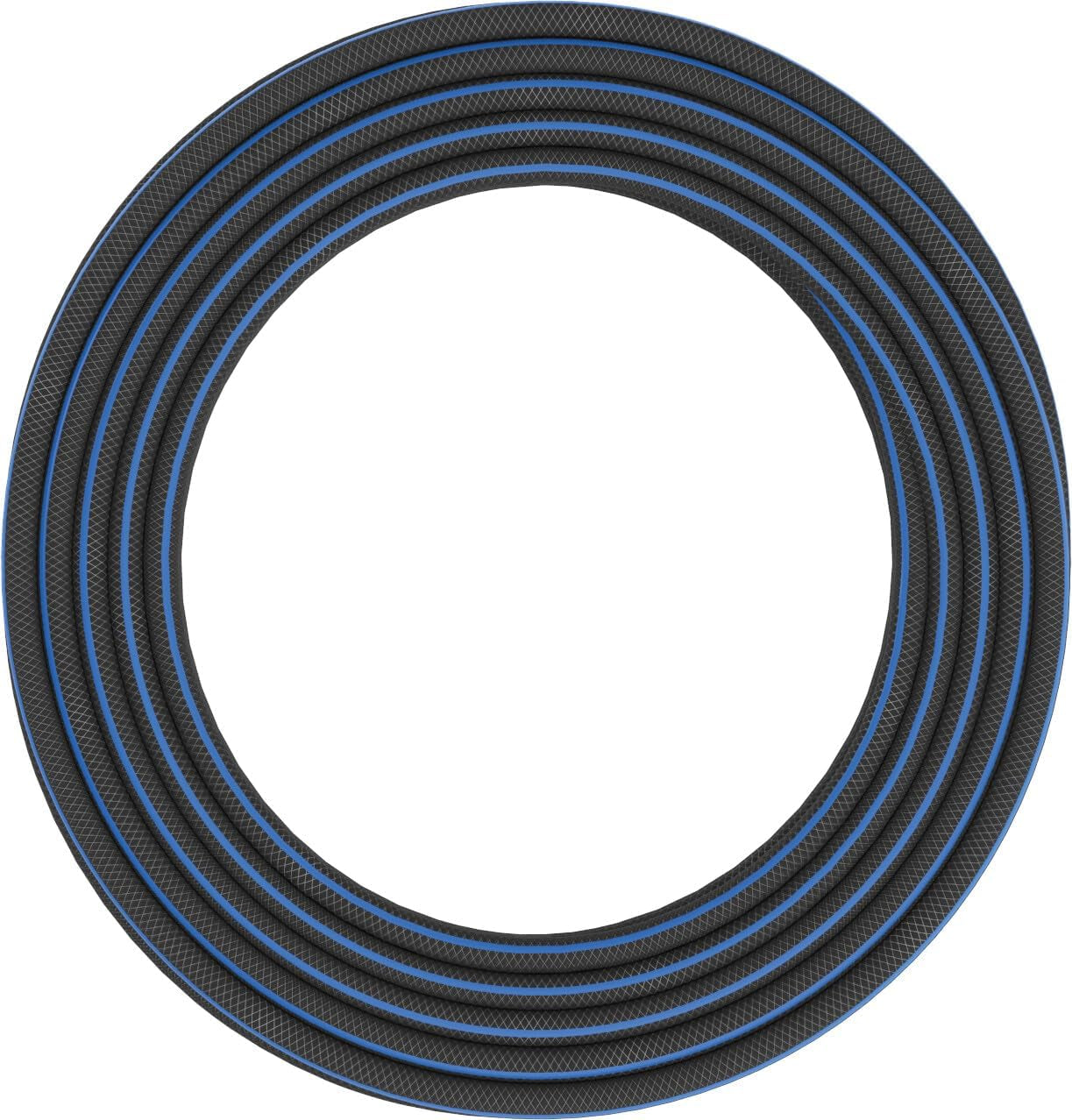 Fiskars L Wasserschlauch, UV-Schutz, druckgeprüft, Torsionssteifigkeit Level 4 (von 5), 30 m, Ø 1,3 cm (1/2"), 4,2 kg, Schwarz/Orange/Blau, 1027105
