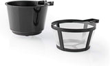 NEDIS Espressor – Filterkaffee – 0,4 l – 1 Tasse – Timer – Schwarz/Silber