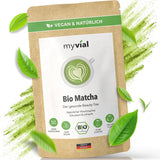 Bio-Matcha-Tee Premium-Pulver, 100 g, hochwertigster Grüntee aus Japan Kagoshima – perfekt für Smoothie, Matcha Latte, japanischer Grüntee, vegan, ohne Zusatzstoffe, plastikfreie Verpackung