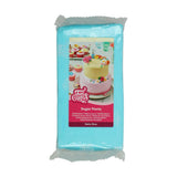 FunCakes Baby Blue Rollfondant: Einfach zu verwenden, glatt, flexibel, weich und biegsam, perfekt zum Dekorieren von Kuchen, halal, koscher und glutenfrei. 1 kg Naty Shop Default Title Zuckerpaste