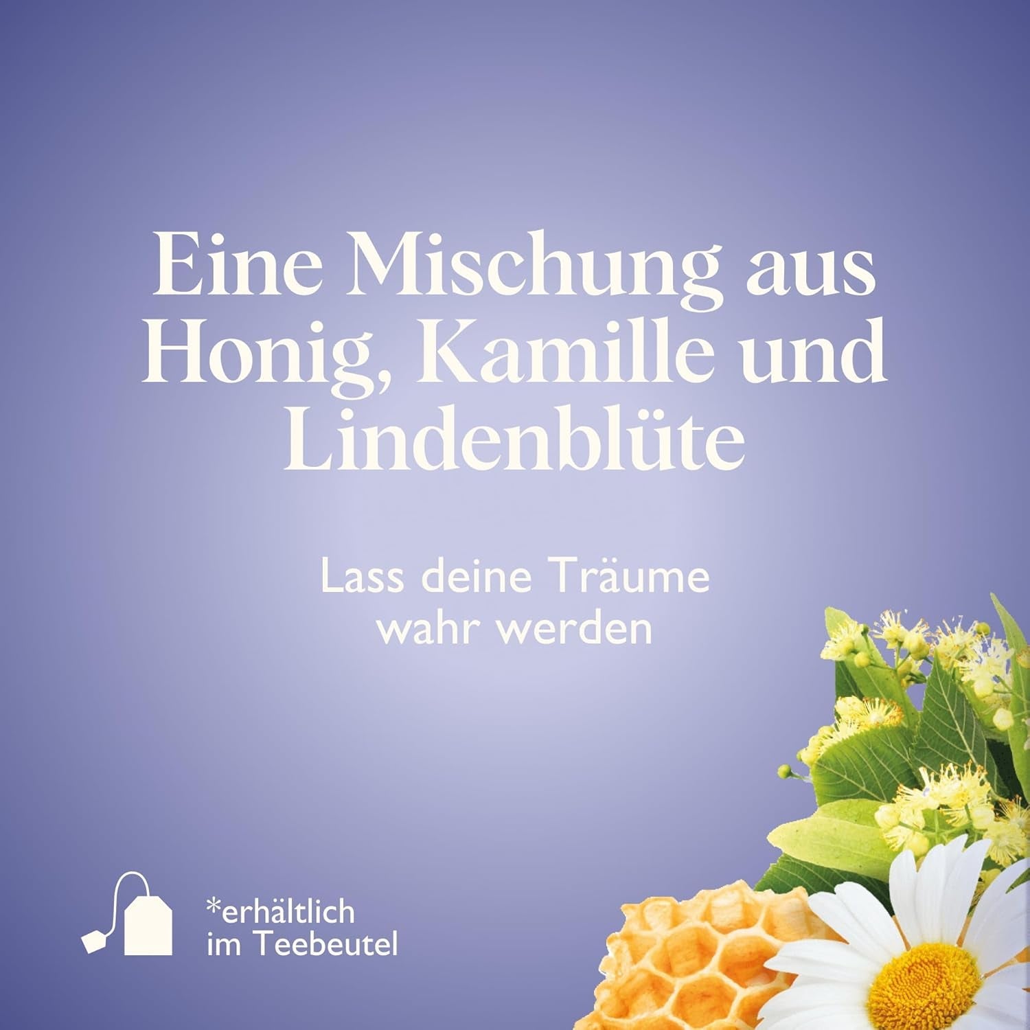 Twinings SWEET DREAMS Kamillentee mit Honig, Orange und Limettenblüten – Süße Kräuterteemischung zur natürlichen Schlafverbesserung, 12er-Pack (je 10 Teebeutel)