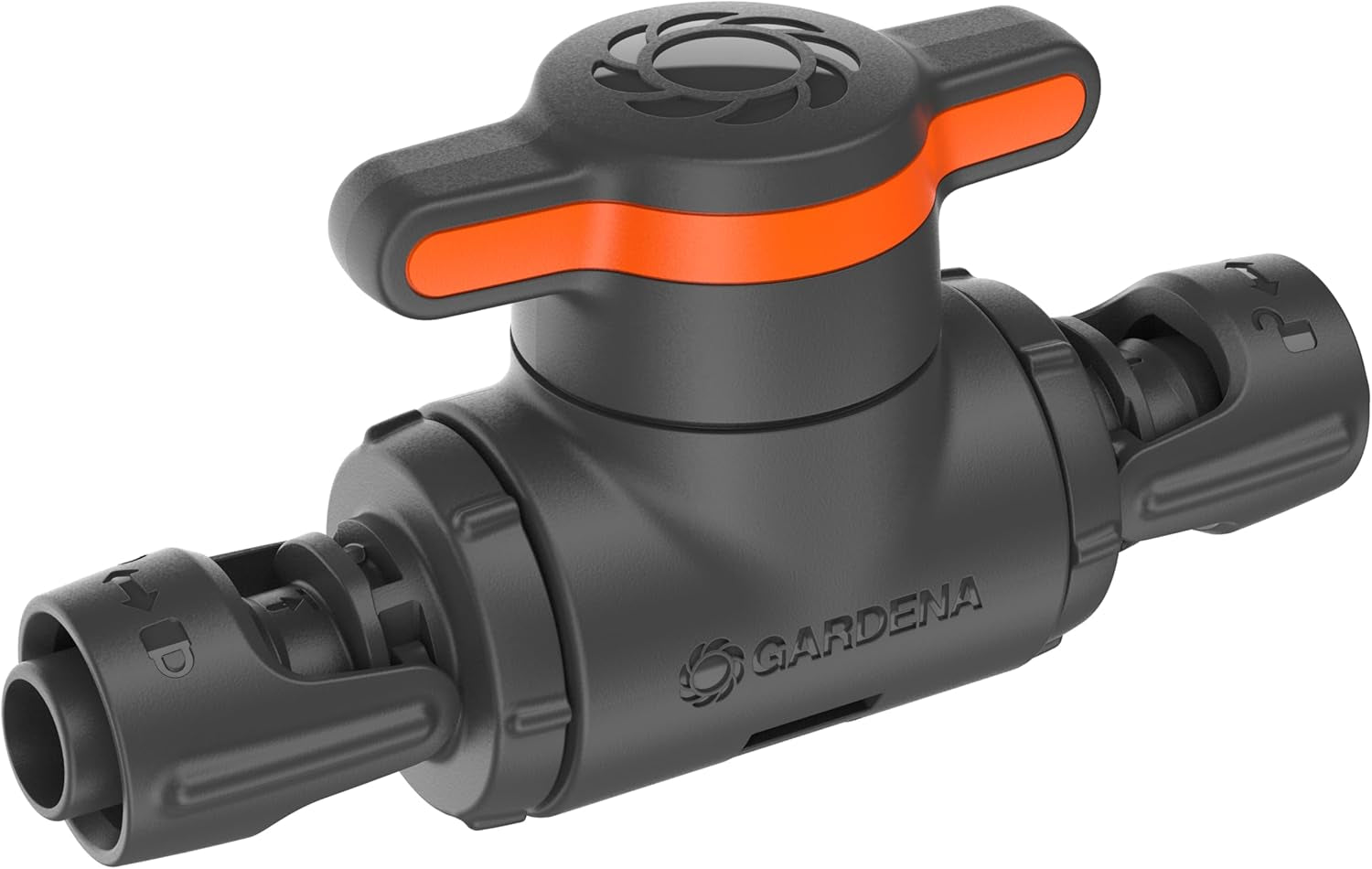 Gardena Micro-Drip-System Regulier- und Absperrventil 13 mm (1/2 Zoll): Einfaches Absperren von Rohren und stufenlose Regulierung des Wasserflusses, Zubehör zum Verlegen von Tropfrohren (13207-20)