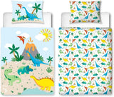 Bettwäsche für Kinder, Baumwolle. Bettwäsche - Kinder Naty Shop 100 x 135 + 40 x 60 Dino-Flanell