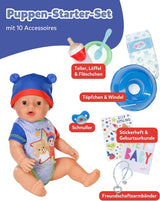 BABY Born Jonas – Babypuppe 43 cm – 10 Funktionen inklusive Zubehör und Matratze – Funktioniert komplett ohne Batterien – Geeignet für Kinder ab 3 Jahren