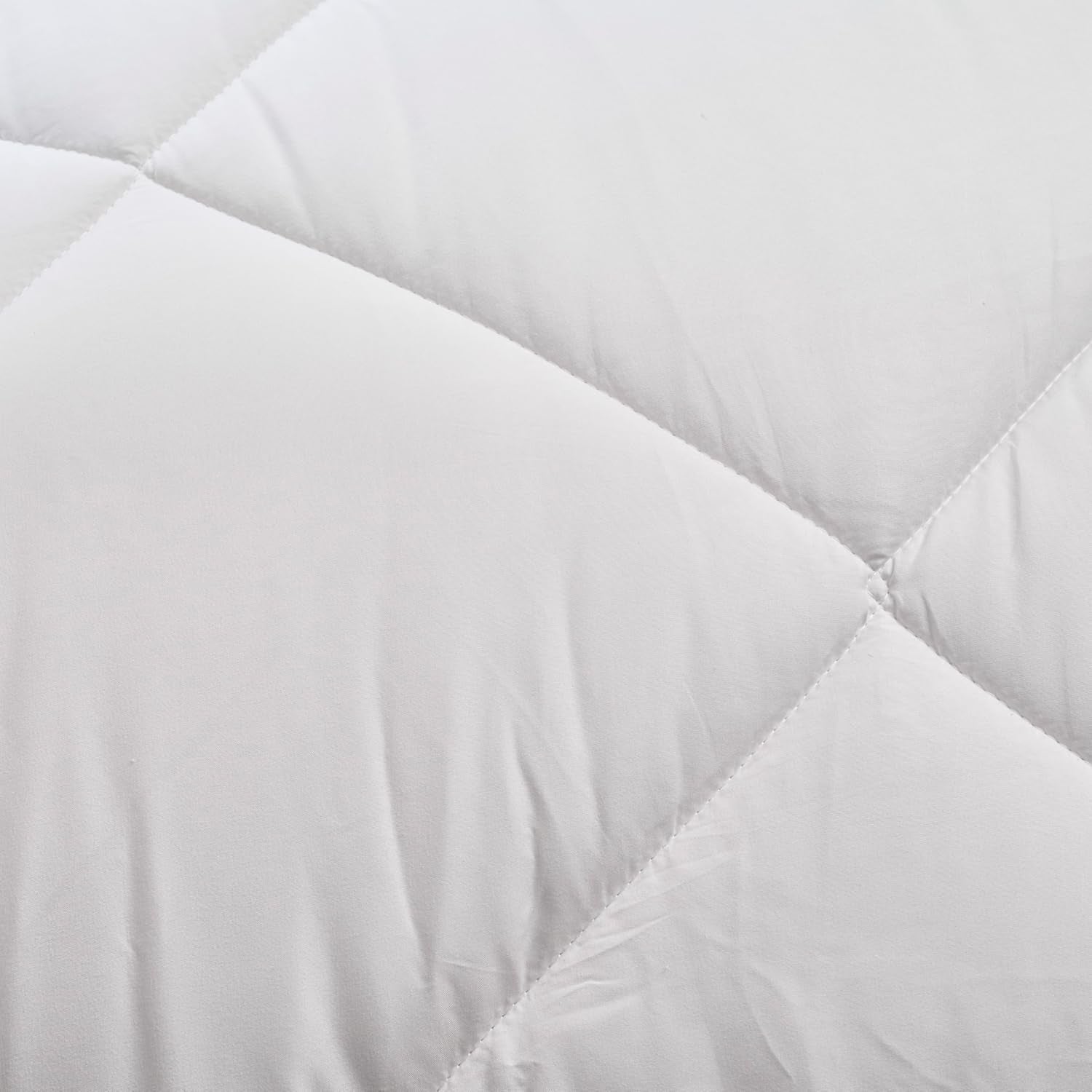 Warme Steppdecke für 1 Person, Hygiafill 95° waschbar, professionell getestet, weiß, 140X200Cm, KBOB40 Steppdecken und Steppdecken Naty Shop