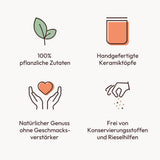 Potluck | Raclette-Gewürz | Würzmischung im Keramiktopf | 70g | Vegan, glutenfrei und mit natürlichen Zutaten