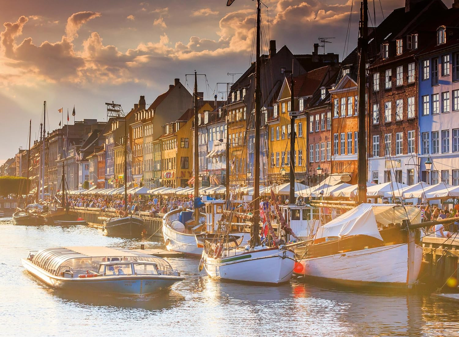 Ravensburger Puzzle 12000846, Skandinavische Orte – Sonnenuntergang in Kopenhagen – 500-teiliges Puzzle für Erwachsene und Kinder ab 12 Jahren. Puzzle Naty Shop Standardtitel