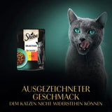 Nassfutter für Katzen Sheba Selection im Portionsbeutel mit Huhn und Rindfleisch in Sauce 28x85g