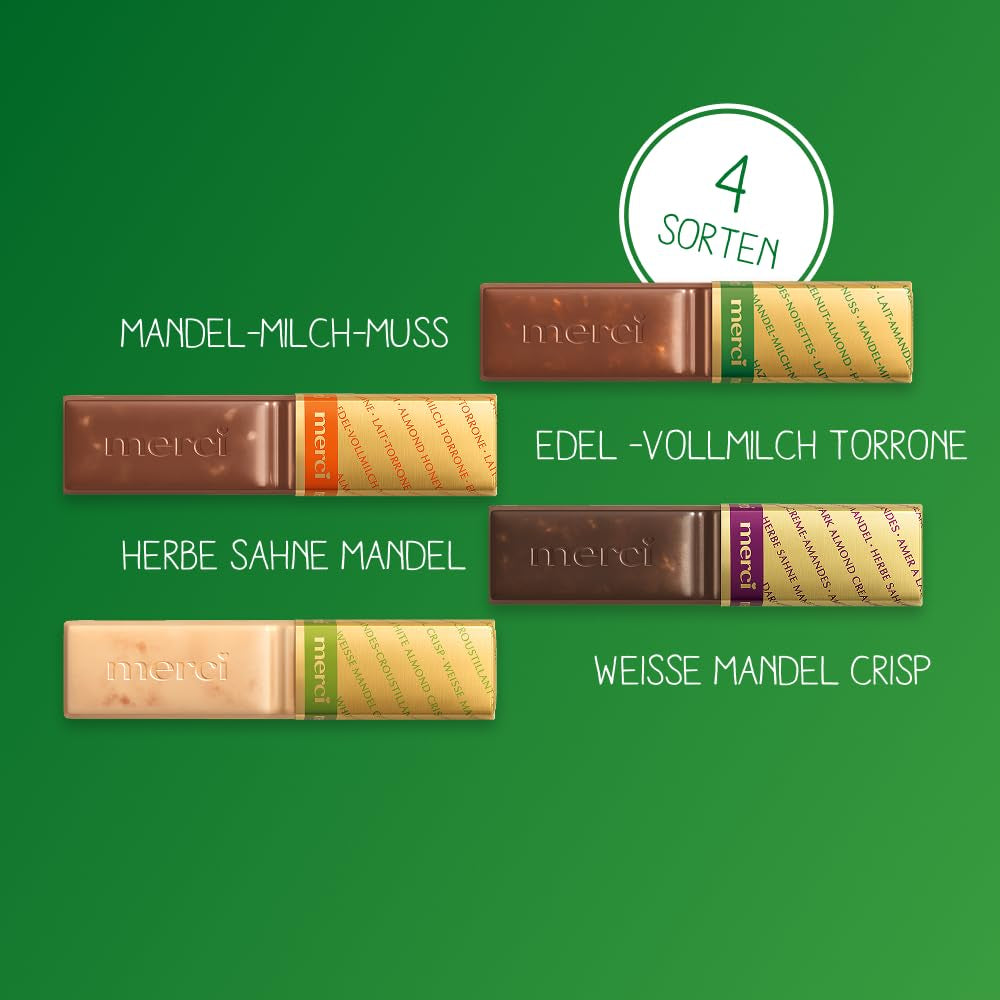 Finest Selection Variety Almond Crunch – 10 x 250g – Gefüllte und ungefüllte Schokoladenspezialitäten