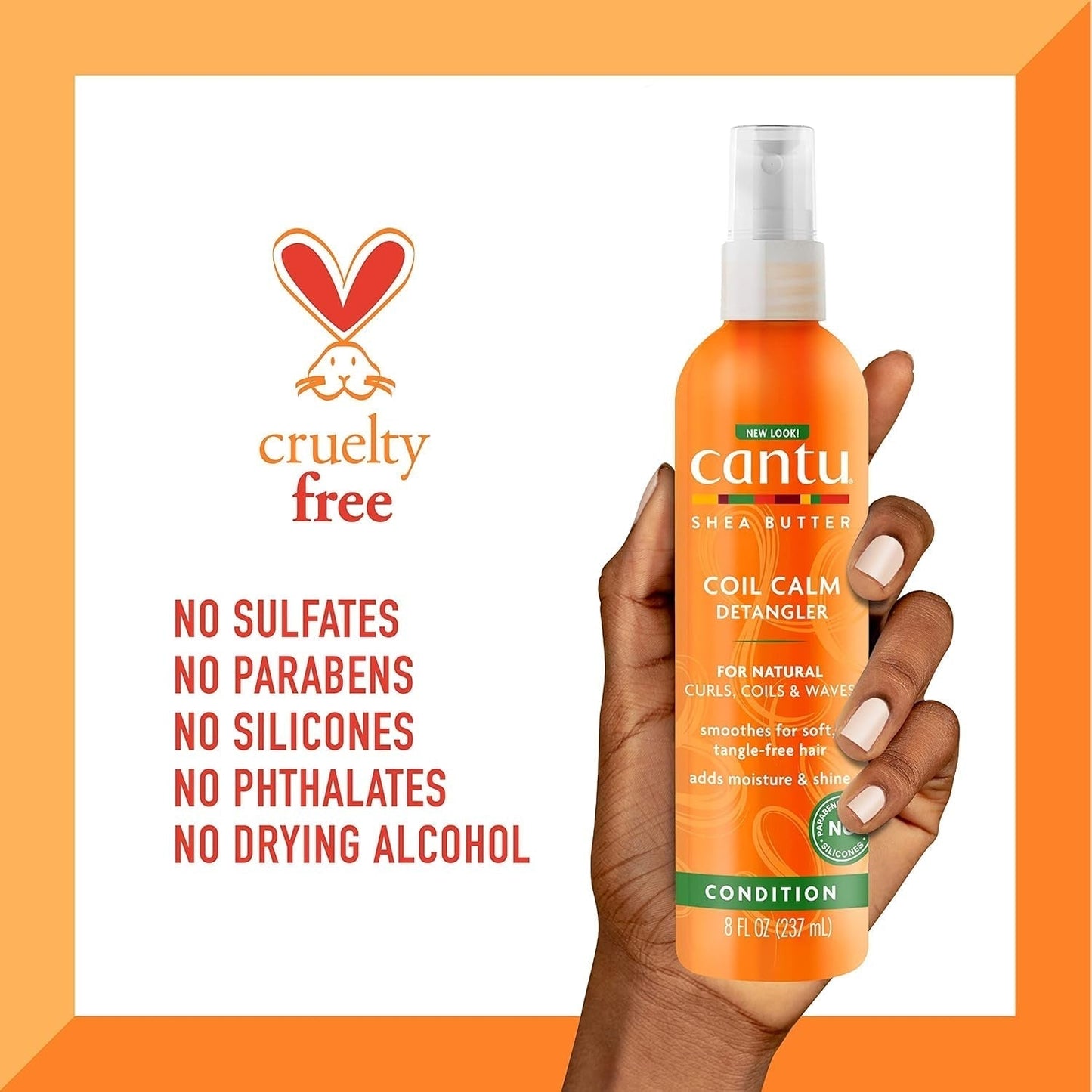 Cantu Coil Calm Entwirrungsspray, Shea, lockiges Haar, 237 ml Entwirrungsprodukte Naty Shop
