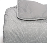Foppapedretti Nacht&Natura Steppdecke für Doppelbett 2P; Perlwelle, Bezug aus 100 % Baumwolle, hergestellt in Italien. Steppdecken und Steppdecken Naty Shop