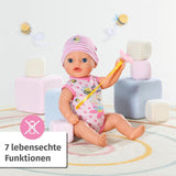 BABY Born Lena (Mädchen) 36 cm, Puppe mit 7 Funktionen für Kinder ab 1 Jahr, funktioniert ohne Batterie, große Puppe 36 cm, 834596 Zapf Creation, rosa Naty Shop-Puppen