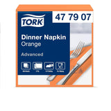 Tork Linstyle 509542 Schwarze Cocktailservietten, 1/4 Falz, 1-lagig, 23,8 x 23,8 cm, 1 x 100 Servietten