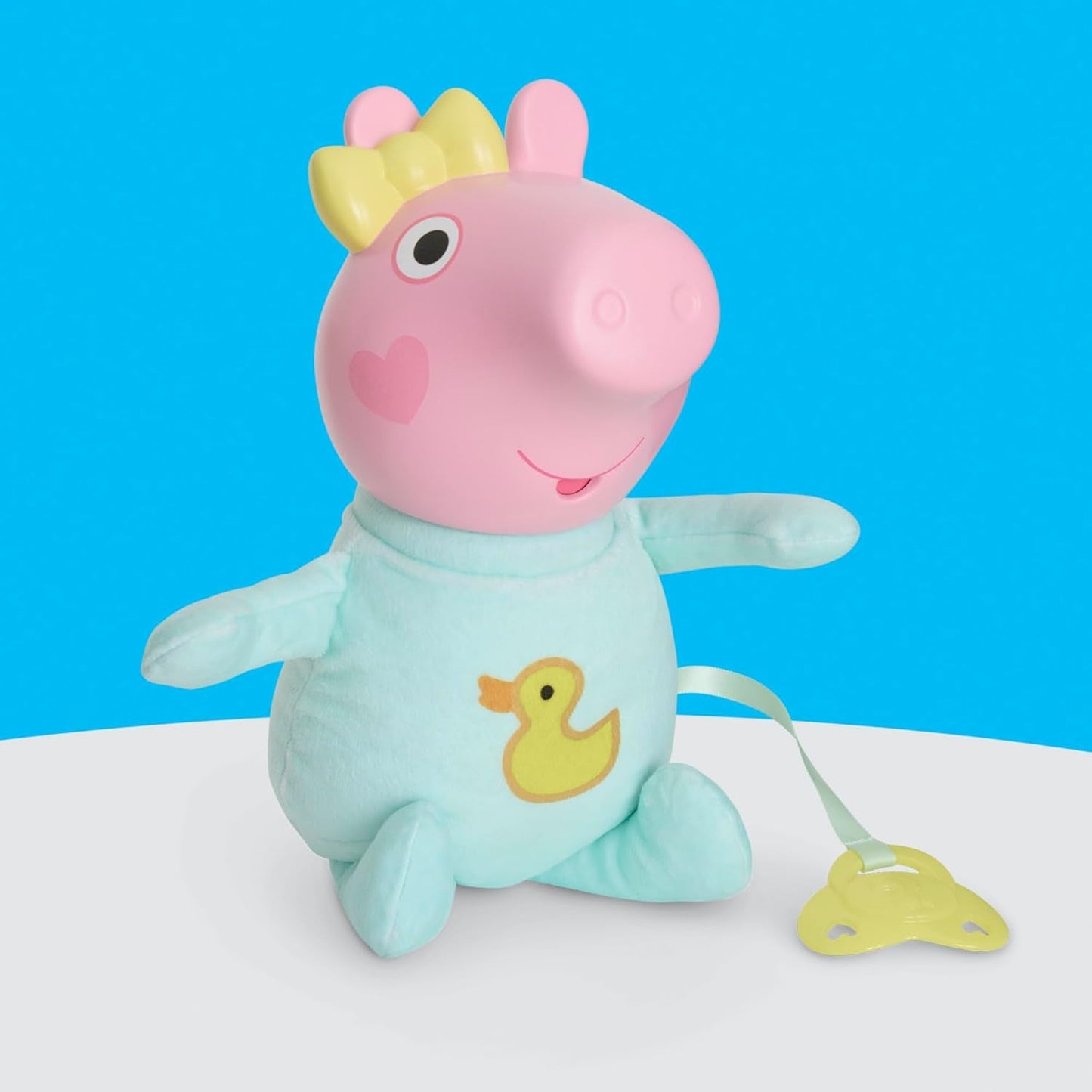 Peppa Pig 28 cm Evie Interaktive Puppe mit 20 Geräuschen und vielen Funktionen, Spielzeugset für Kinder ab 3 Jahren