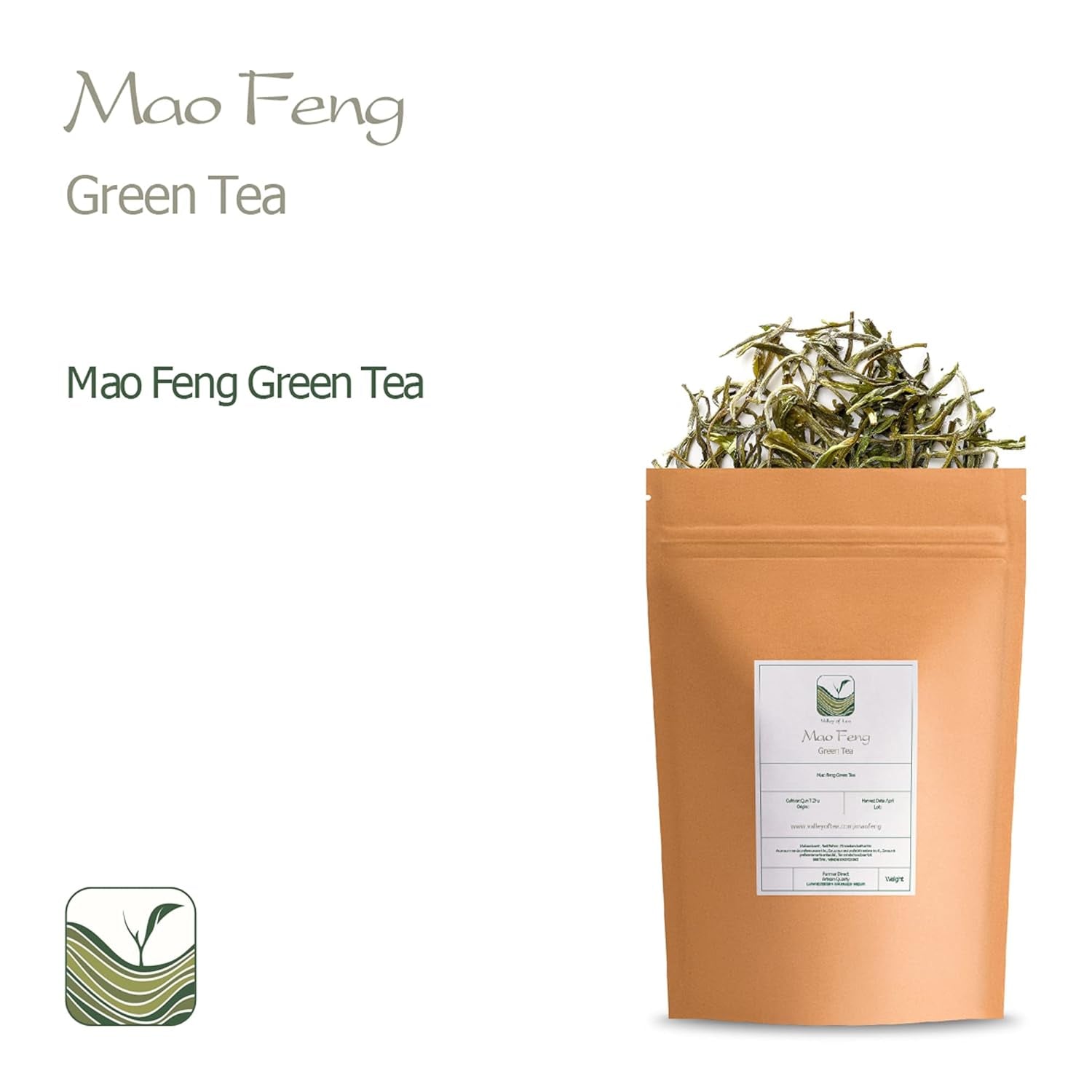 Mao Feng Huangshan Grüner Tee – Berühmter chinesischer Tee aus Huang Shang – Maofeng Yellow Mountains Grüner Teeblätter China Mao Feng Tee Bio-Grüner Tee Chinesischer Grüner Tee Grüner Tee