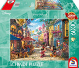 Schmidt Spiele 57397 Thomas Kinkade Disney Mickey und Minnie in Mexiko 6000 Teile Puzzle Naty Shop Standardtitel