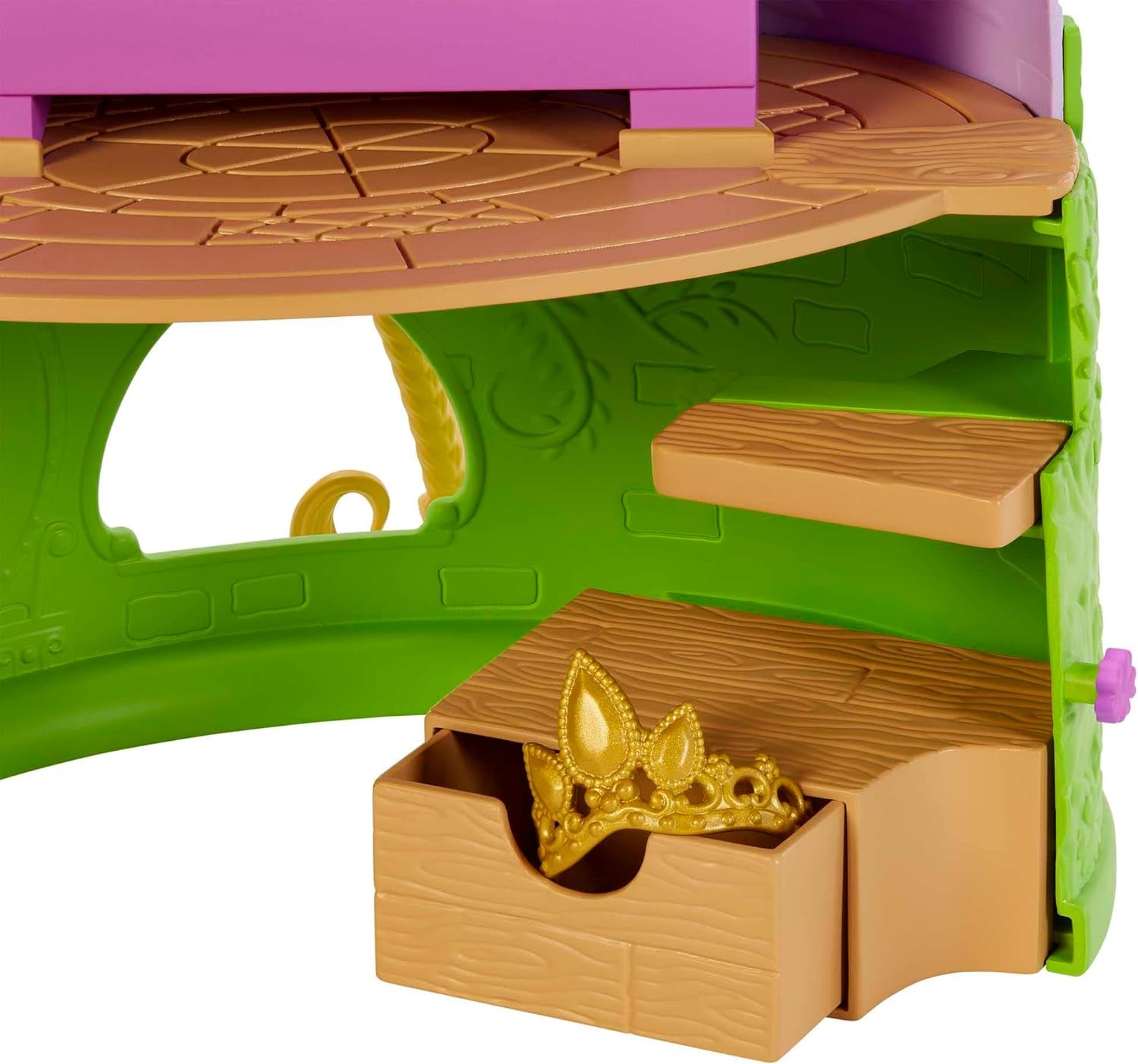 Disney Princess HMV99 – Beweglicher Rapunzel-Puppen- und Spielturm mit rundum Spaß, 6 Spielbereichen und 15 Zubehörteilen, inspiriert vom Disney-Film, Spielzeug für 3-jährige Puppen Naty Shop Dolls
