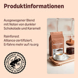 von Amazon Espresso Crema Röstkaffee Ganze Bohnen, 1 kg (2 Packungen à 500 g), Rainforest Alliance-Zertifizierung