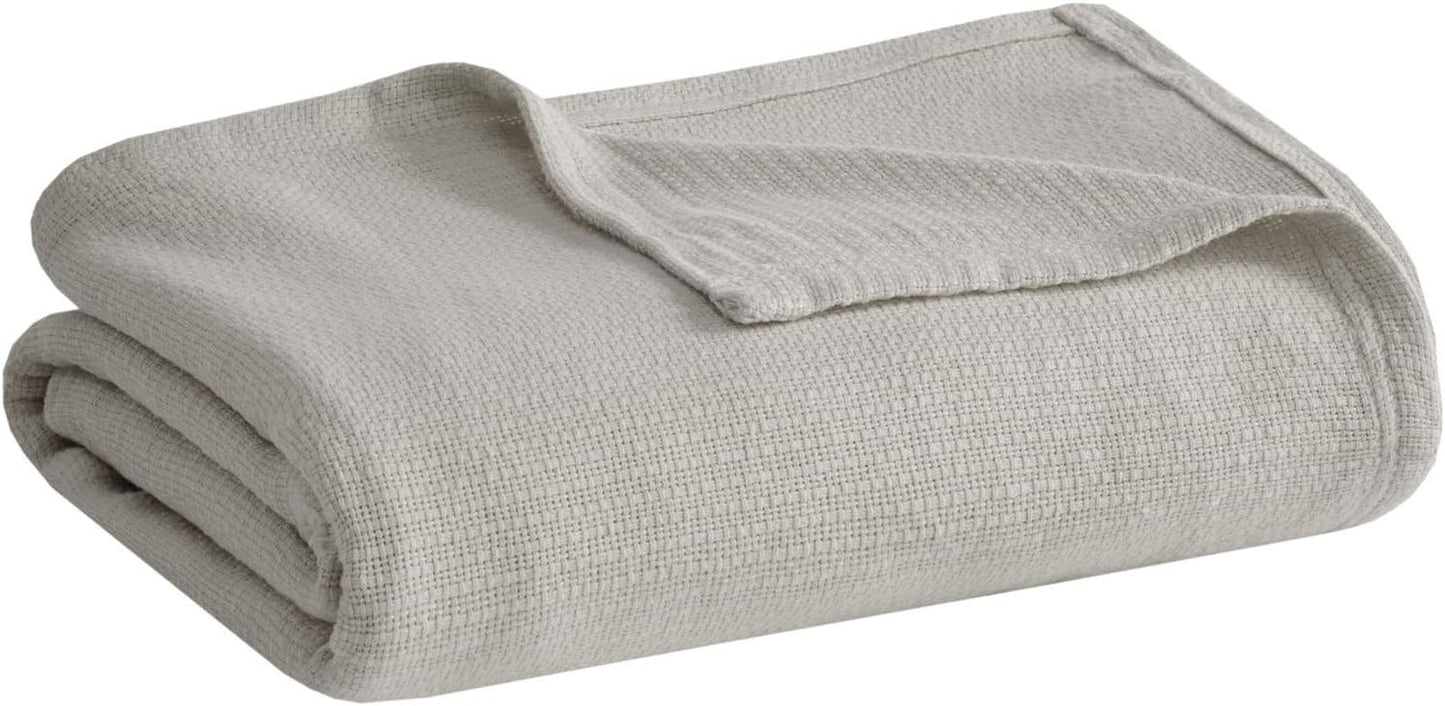 Madison Park Freshspun Wicker Twin Graue Baumwolldecke Madison Park Betten und Decken