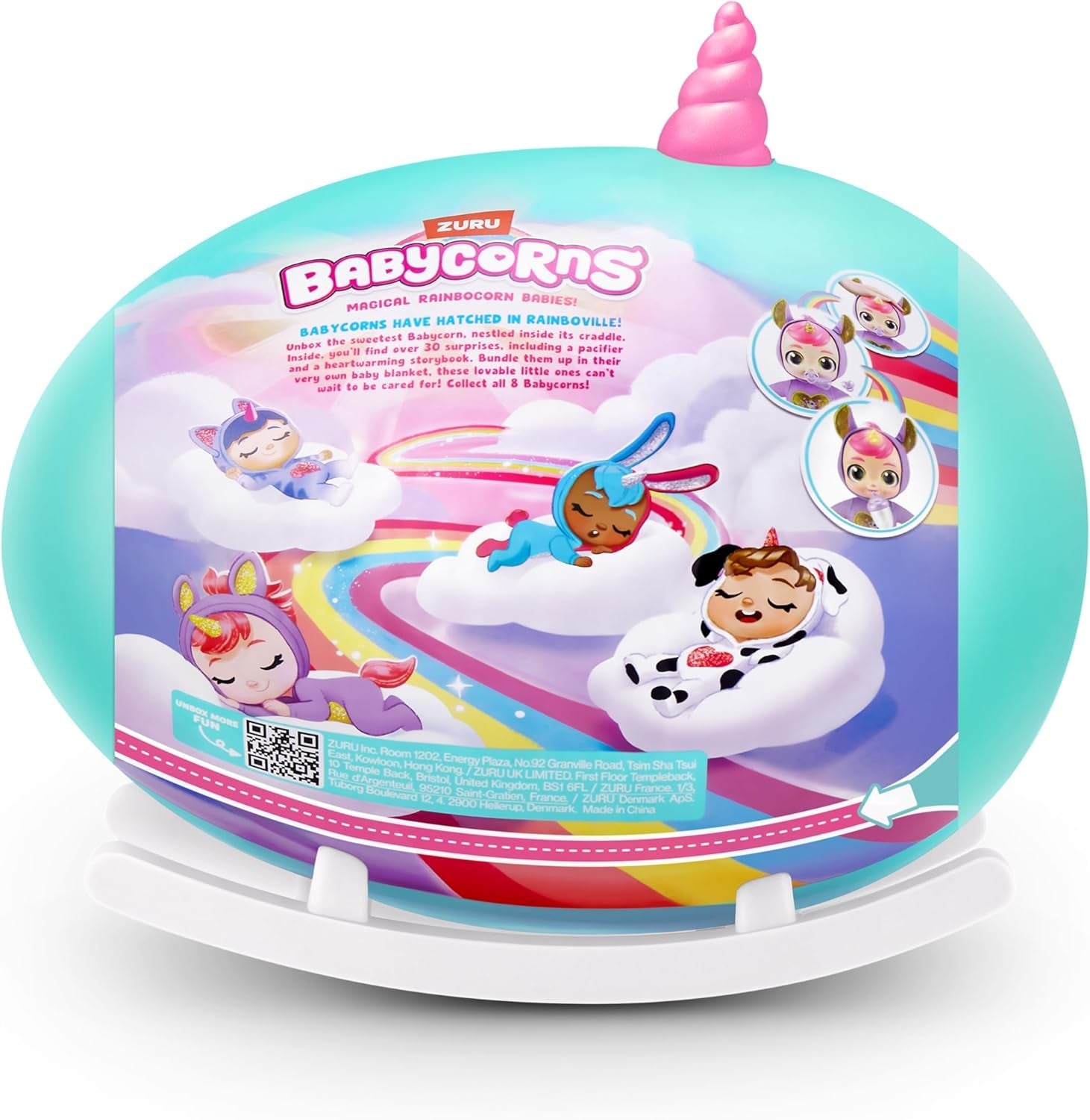Babycorns Serie 1 der ZURU Magical Cat (Mac) Puppe mit Zubehör, Überraschungsspielzeug zum Auspacken für Kinder und Mädchen