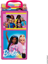 Theo Klein 5801 Barbie-Kleiderschrank mit Kleiderstangen und Fächern, Spielzeug für Kinder ab 3 Jahren, inklusive Zubehör, mehrfarbig