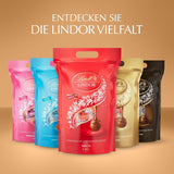 Klassisches Sortiment an Lindt-Schokoladenkugeln LINDOR | ca. 80 Kugeln Schokolade (Milch, Weiß, Zartbitter 60 %, Haselnuss) | Großpackung, 1 kg
